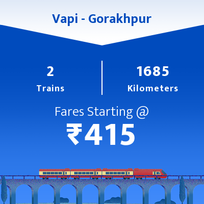 Vapi To Gorakhpur Trains